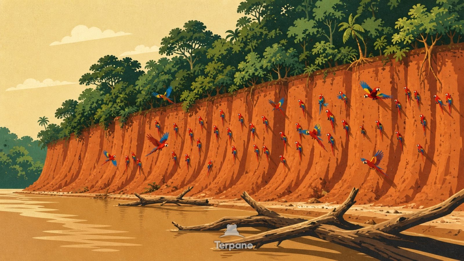 Southeastern Peru Amazon — original illustration of Southeastern Peru Amazon