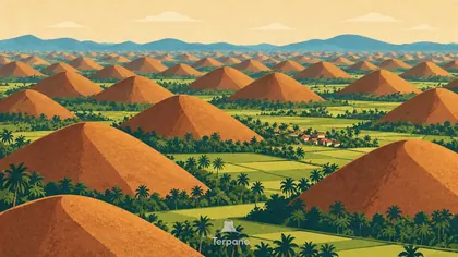Les Chocolate Hills à travers Bohol