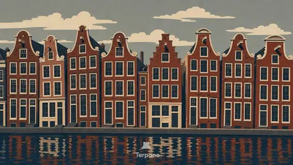 Narrow Canal House Row