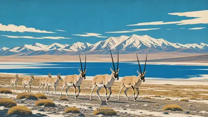 Tibetan Antelope on the Changtang