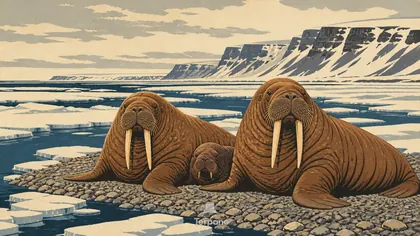 Walruses at the Sea-Ice Edge