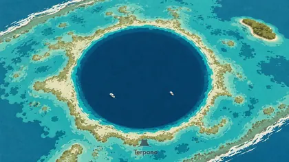 Le Grand Trou Bleu au cœur du récif Lighthouse