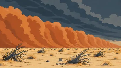 Advancing Dust Wall