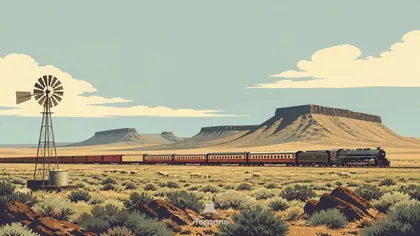 Train through the Great Karoo