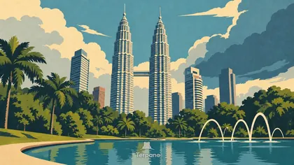 Des tours jumelles au-dessus du cœur tropical de Kuala Lumpur