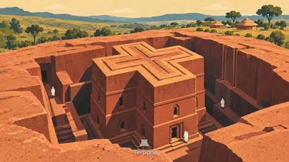 Une église creusée dans la roche de Lalibela