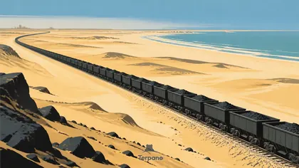 Ore Train between Desert and Atlantic