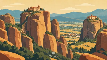 Les monastères des Météores sur leurs piliers de pierre