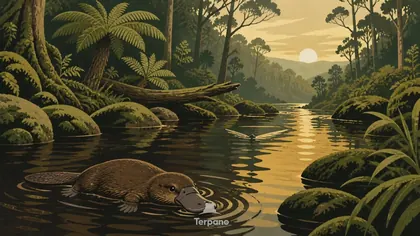 Platypus in a Wild River