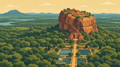 La citadelle de Sigiriya au-dessus de la jungle