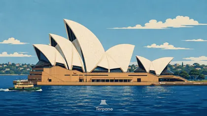Opera House Sails on a Harbor Point