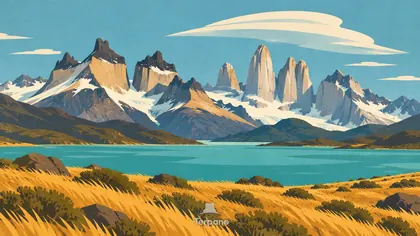 Cornes de granite au-dessus des lacs de Patagonie