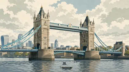 Twin Towers across the Thames