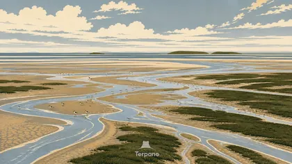 Tidal Channels at Low Water